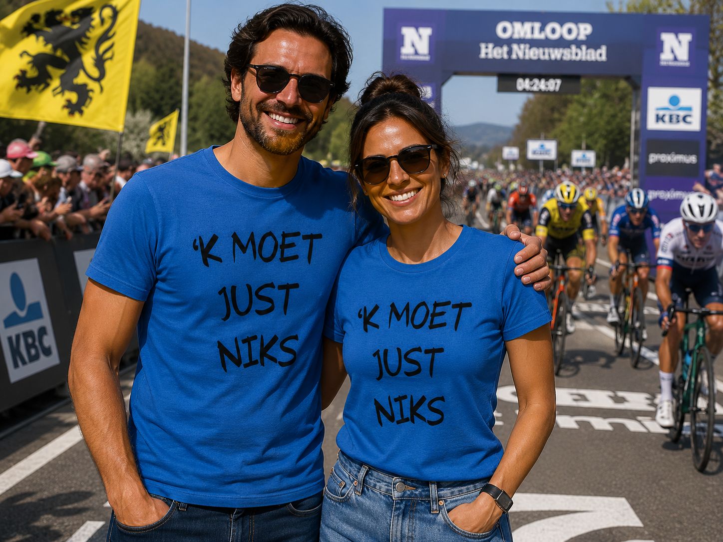 ‘K Moet Just Niks T-Shirt – Grappig Vlaams Shirt met Humoristische Tekst