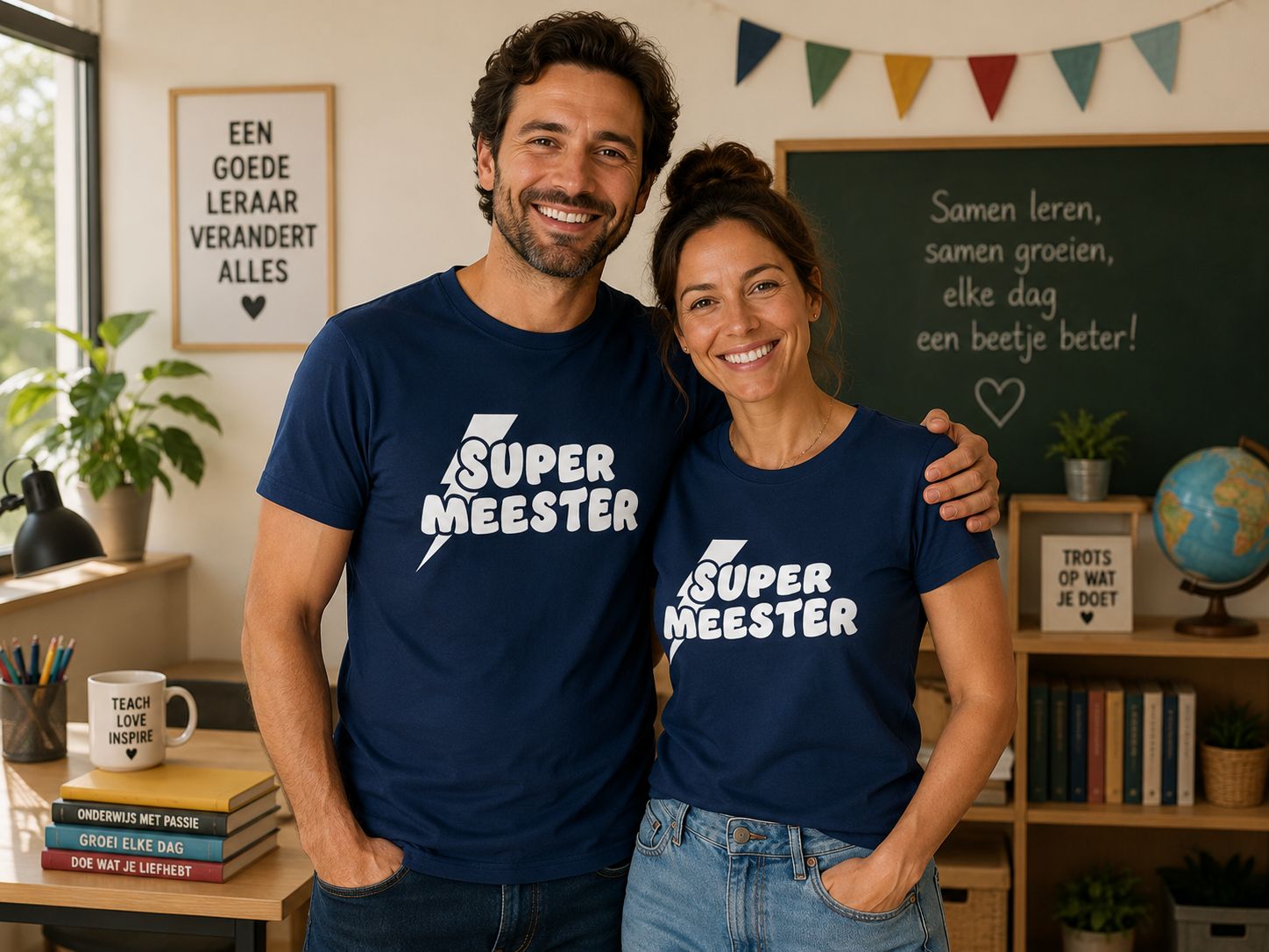 Super Meester - T-Shirt – Leuk Cadeau voor de Beste Meester &amp; Schooljaar