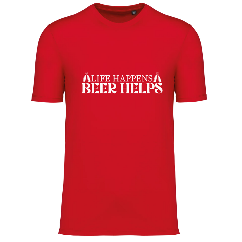 LIFE HAPPENS, BEER HELPS (verschillende kleuren)