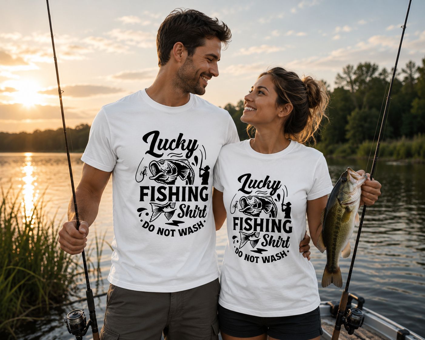 Lucky Fishing Shirt Do Not Wash T-Shirt - Grappige Visser T-Shirt - Leuk Cadeau voor Vissers