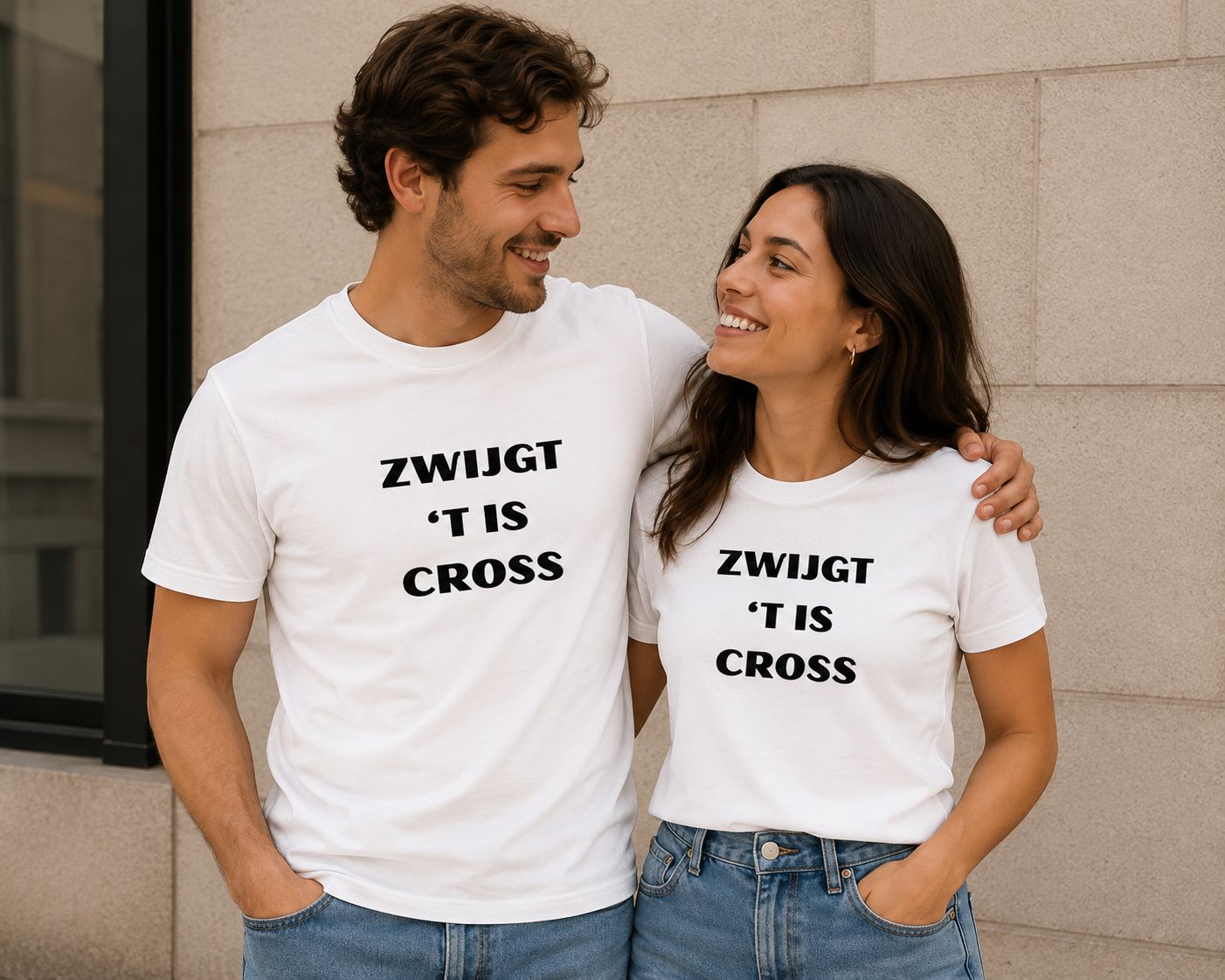 Zwijgt ’t Is Cross T-Shirt - Grappige Vlaamse Dialect T-Shirt - Leuk Cadeau met Vlaamse Uitdrukking