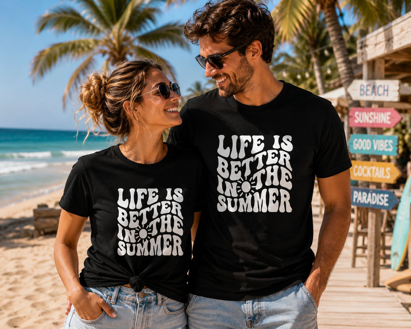 Life Is Better In The Summer T-Shirt - Grappige Zomer T-Shirt - Leuk Cadeau voor Zomerliefhebbers