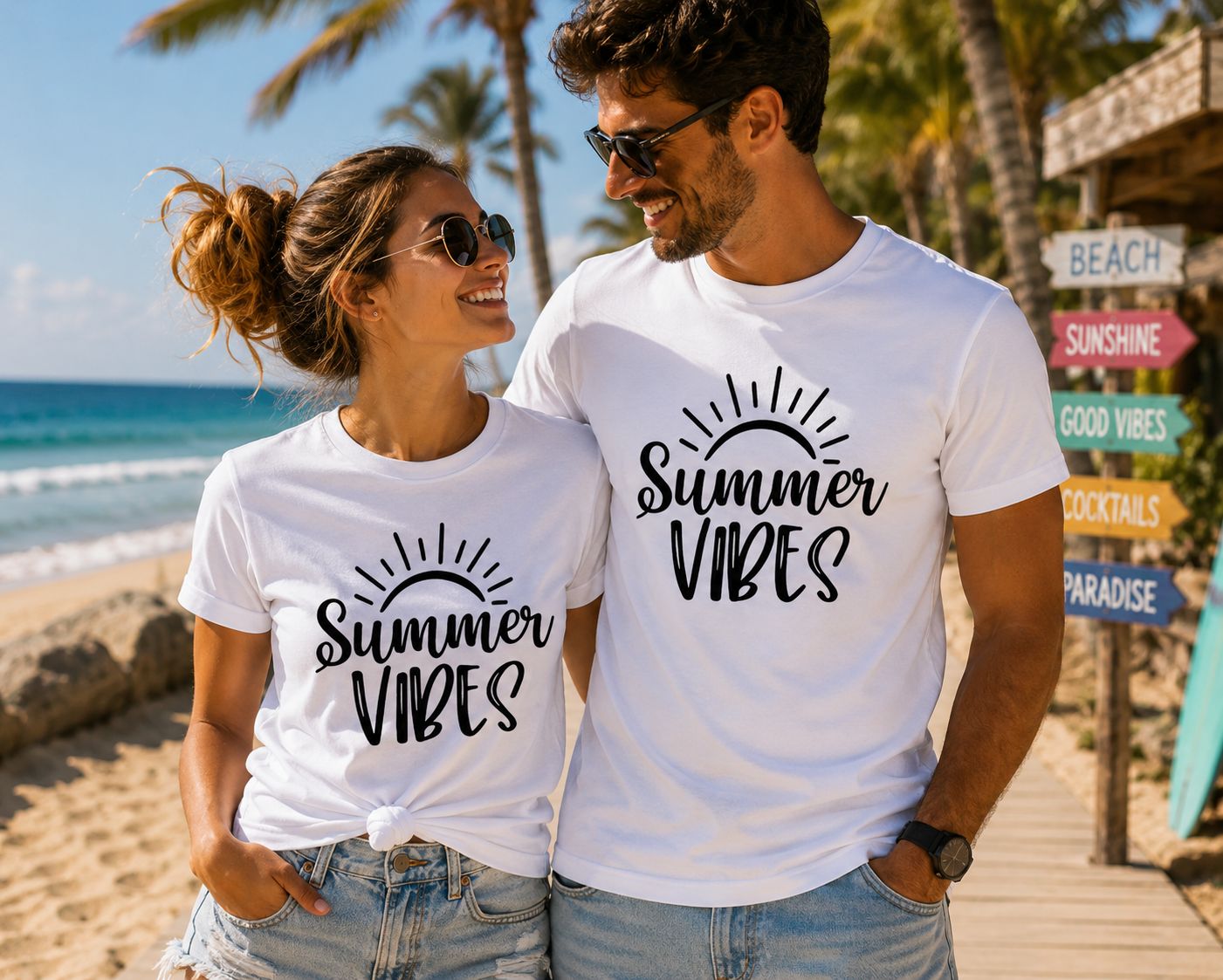 Summer Vibes T-Shirt - Grappige Zomer T-Shirt - Leuk Cadeau voor Zomerliefhebbers