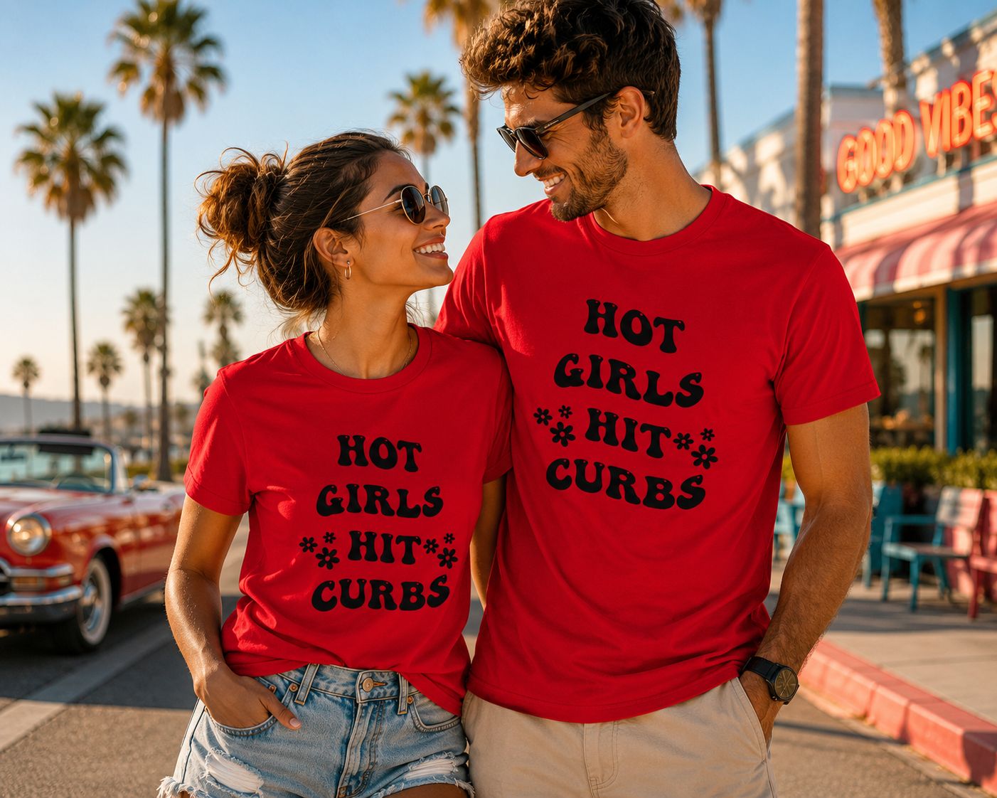 Hot Girls Hit Curbs T-Shirt - Grappige Zomer T-Shirt - Leuk Cadeau voor Zomerliefhebbers
