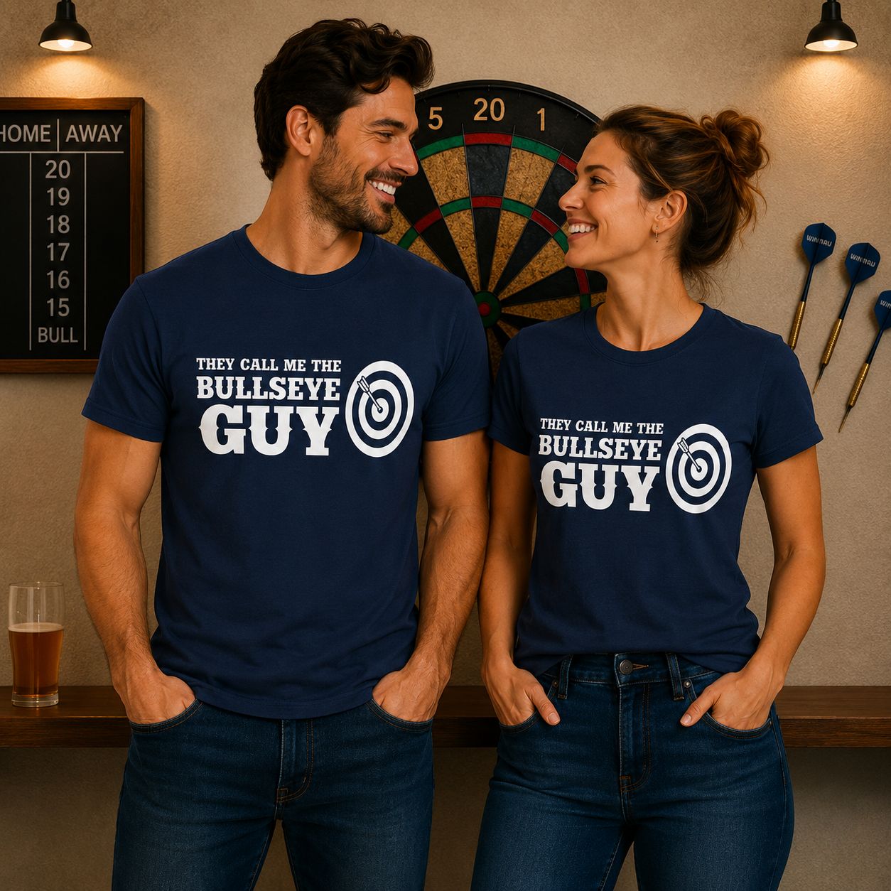 They Call Me The Bullseye Guy T-Shirt - Stoere Darts T-Shirt - Leuk Cadeau voor Dartsliefhebbers