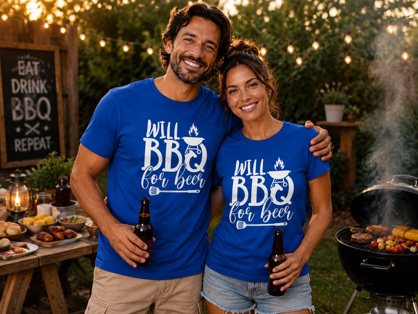 Will BBQ For Beer T-Shirt - Grappige BBQ T-Shirt - Leuk Cadeau voor Bier- en BBQ Liefhebbers