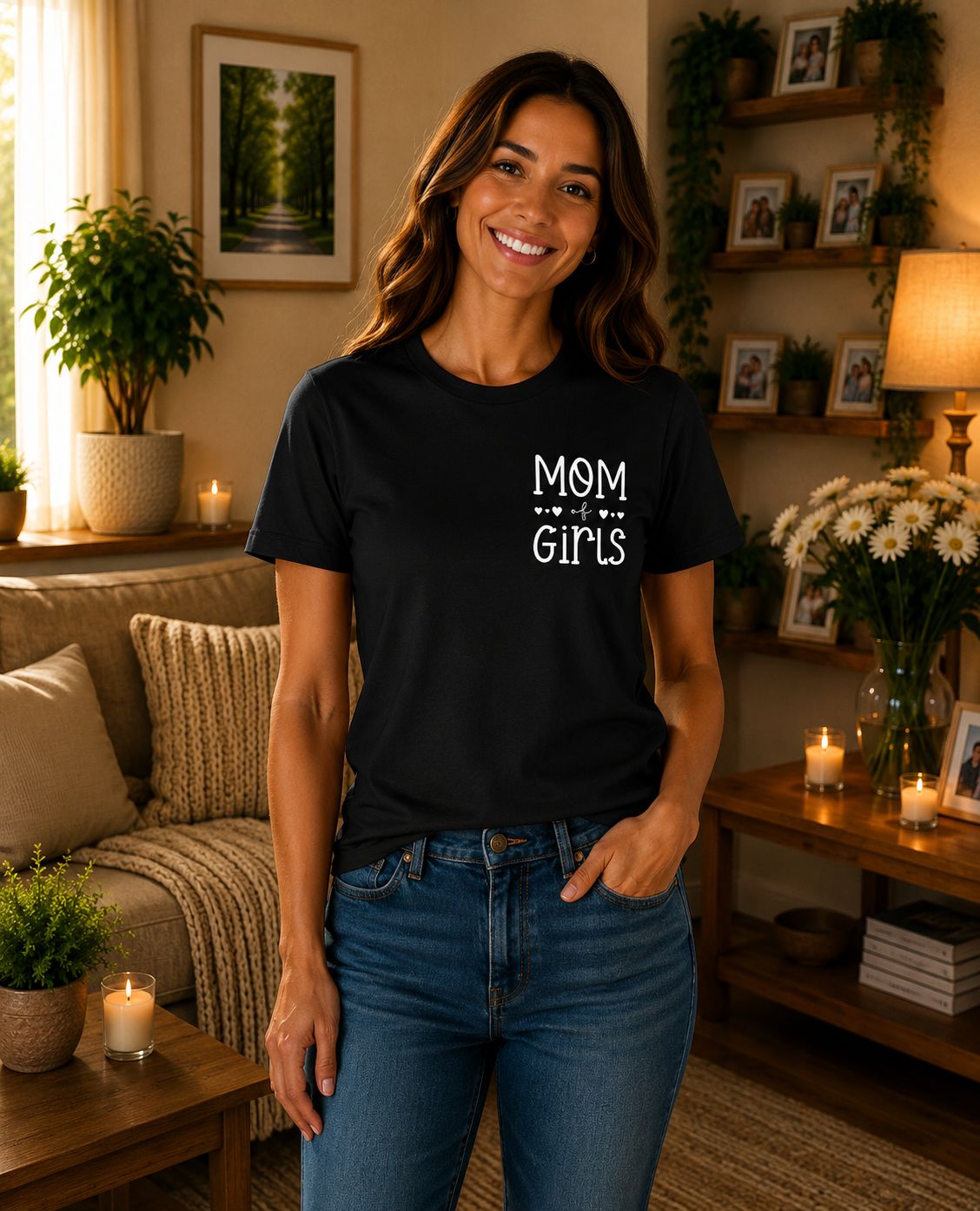 Mom Of Girls T-Shirt - Leuke Mama T-Shirt - Origineel Cadeau voor Meisjesmama