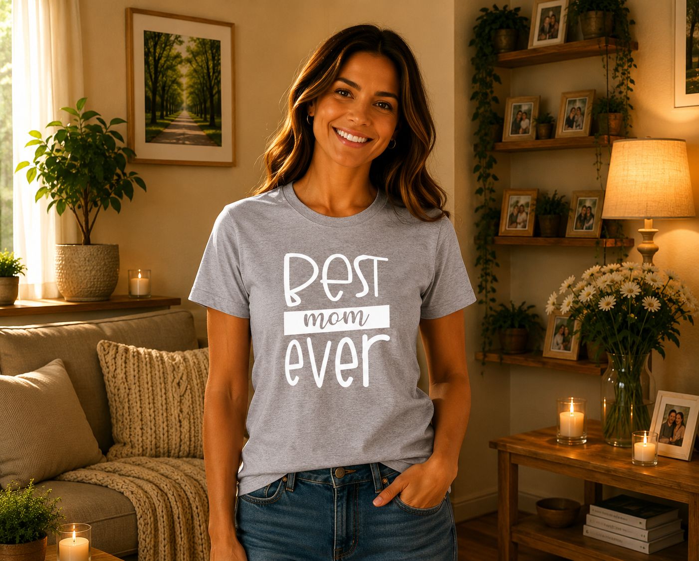 Best Mom Ever T-Shirt - Liefdevolle Mama T-Shirt - Origineel Cadeau voor Mama