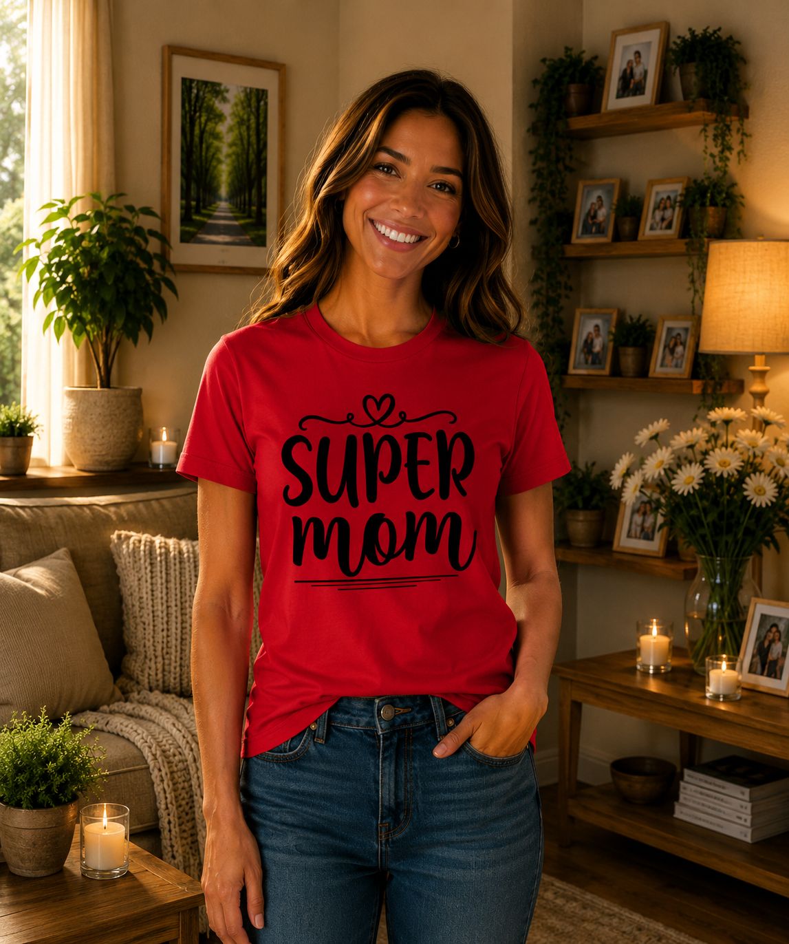 Super Mom T-Shirt - Trendy Mama T-Shirt - Origineel Cadeau voor Supermama