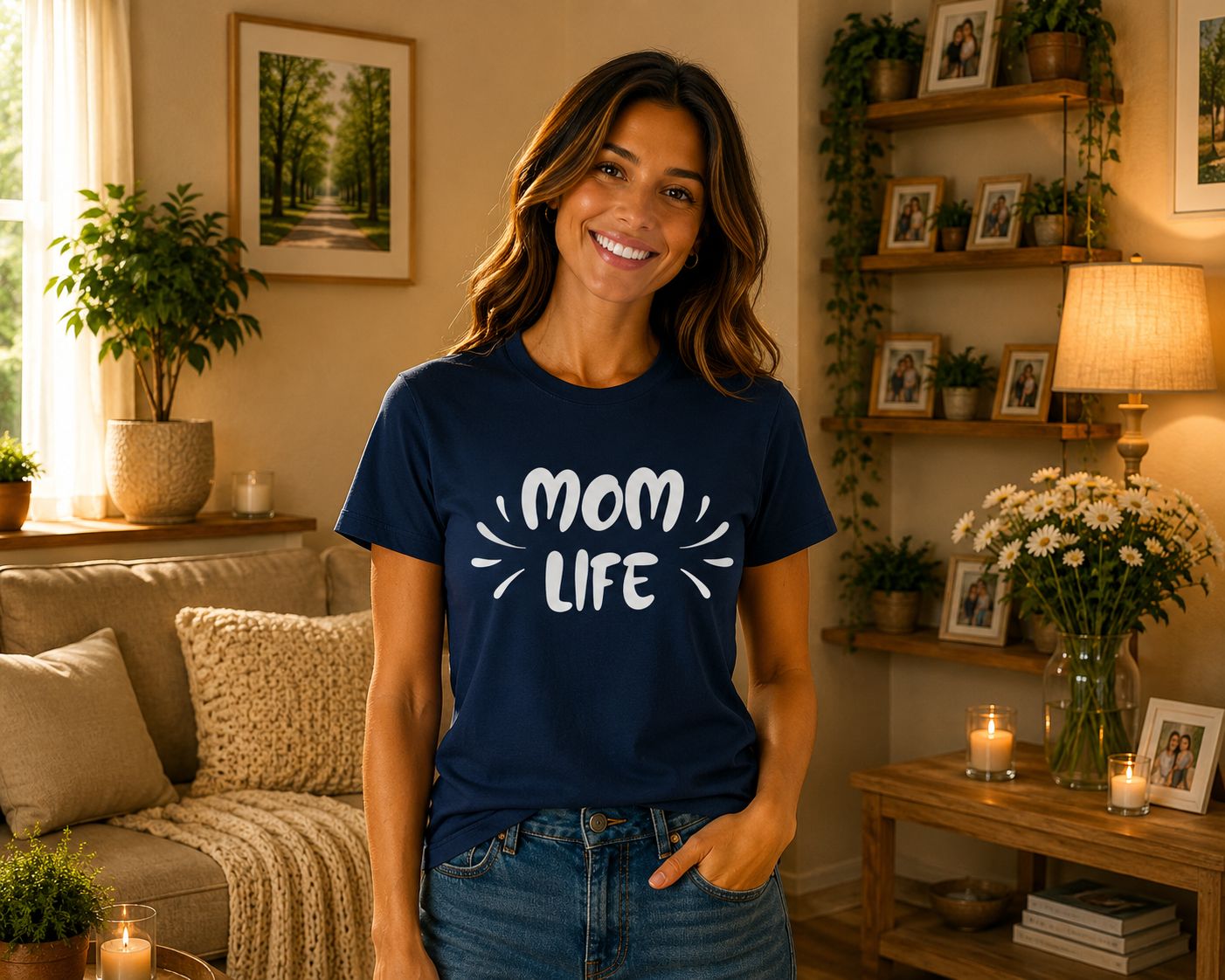Mom life T-Shirt - Trendy Mama T-Shirt - Leuk Cadeau voor Mama
