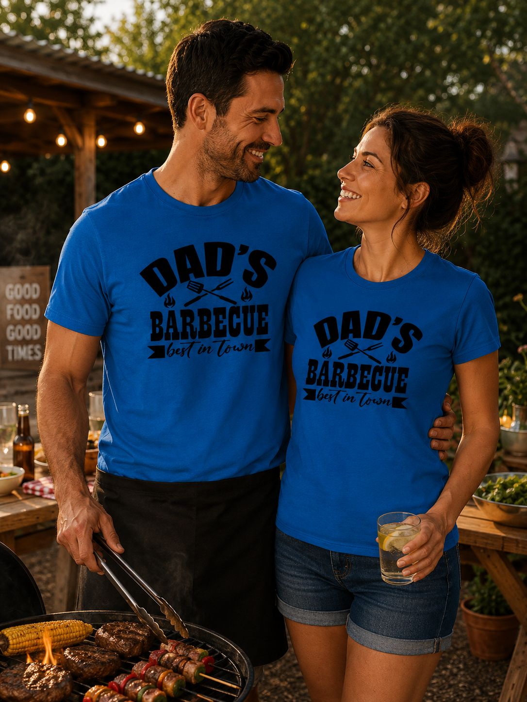 Dad’s Barbecue Best in Town - T-Shirt – Grappig BBQ Shirt voor Papa &amp; Vaderdag Cadeau