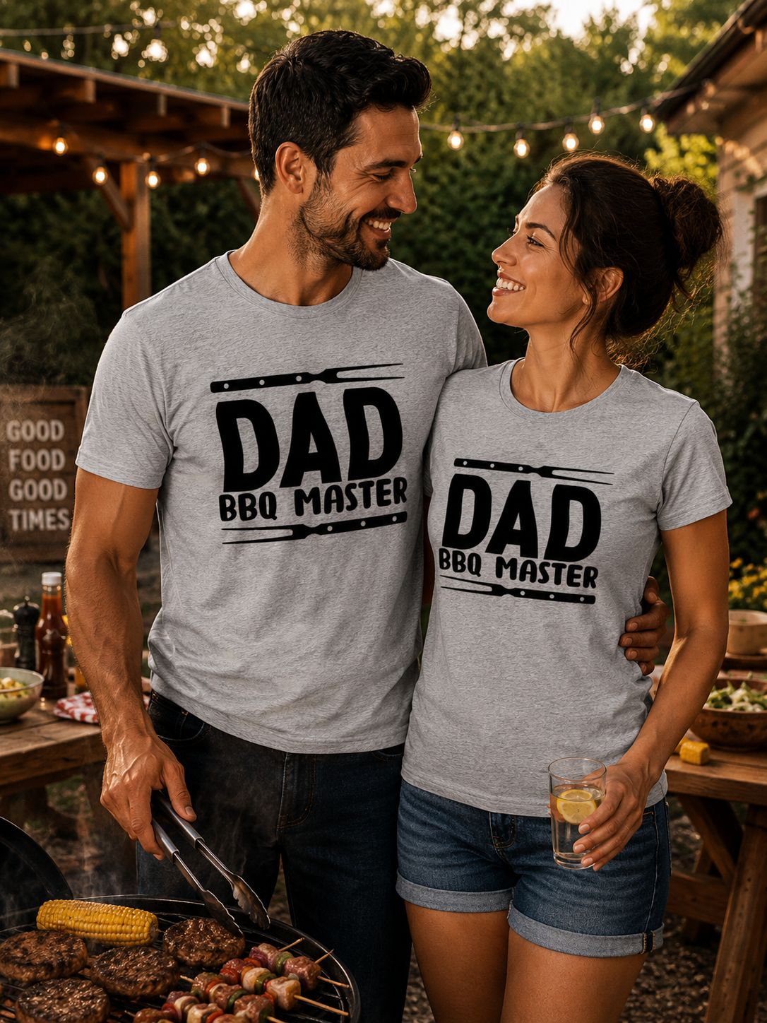 Dad BBQ Master T-Shirt – Grappig BBQ Cadeau voor Papa &amp; Vaderdag