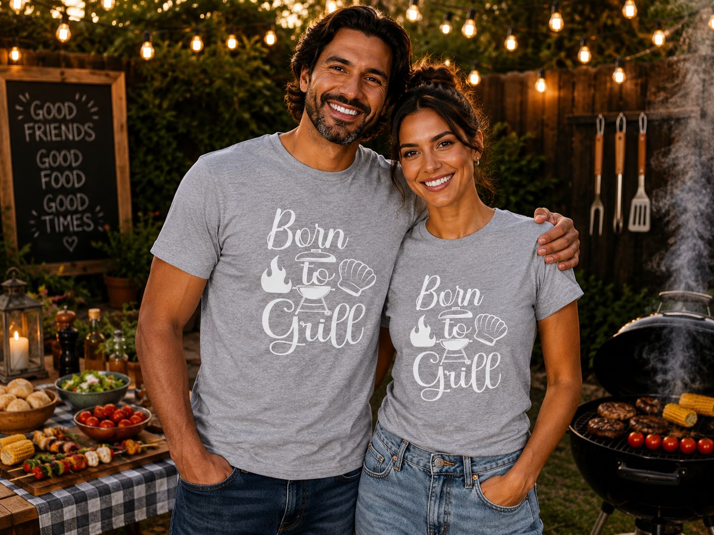 Born To Grill T-Shirt - Stoere BBQ T-Shirt - Leuk Cadeau voor BBQ Liefhebbers