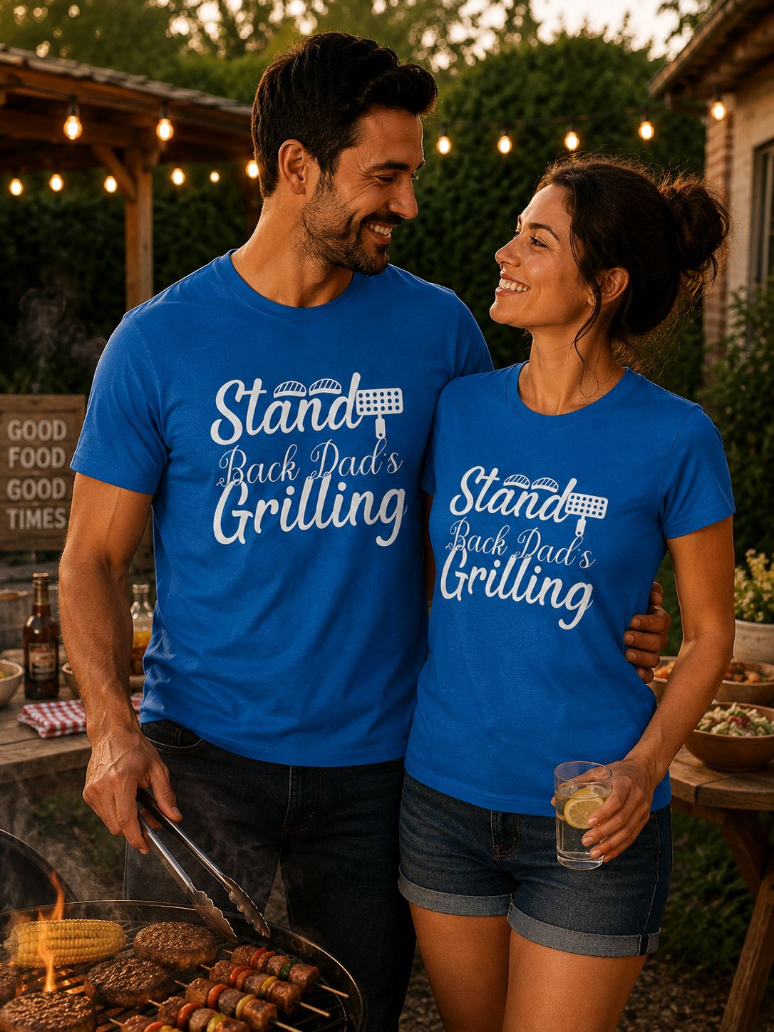Stand Back Dad’s Grilling - T-Shirt – Grappig BBQ Shirt voor Papa &amp; Vaderdag Cadeau