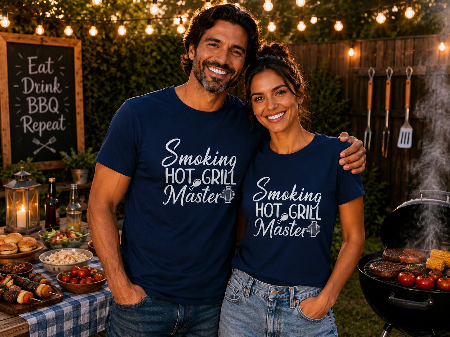 Smoking Hot Grill Master T-Shirt - Grappige BBQ T-Shirt - Stoer Cadeau voor Grillmasters