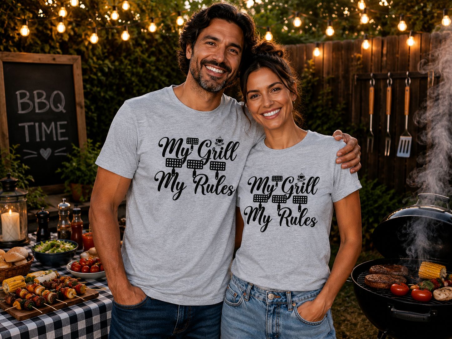My Grill My Rules T-Shirt - Stoere BBQ T-Shirt - Grappig Cadeau voor Grillmasters
