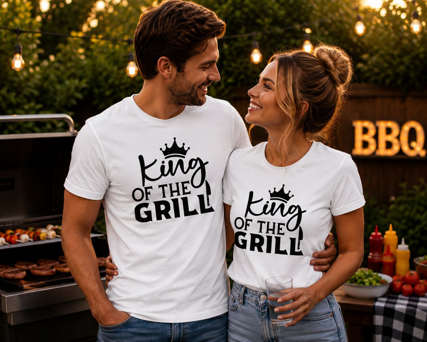 King Of The Grill T-Shirt - Stoere BBQ T-Shirt - Origineel Cadeau voor Grillmasters