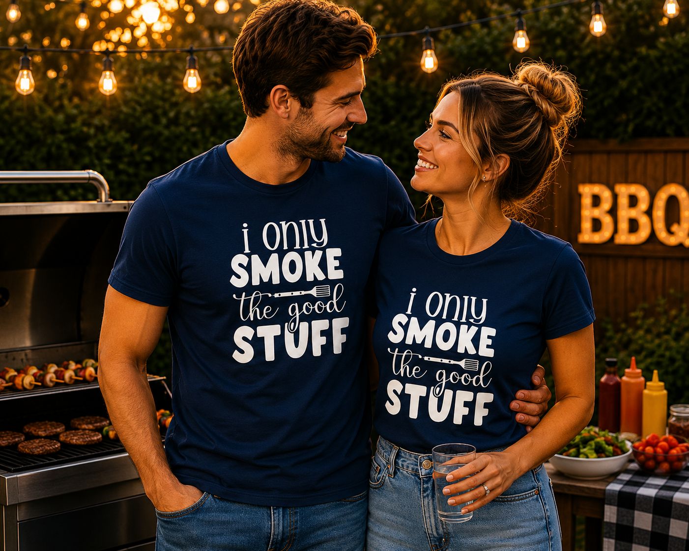 I Only Smoke The Good Stuff T-Shirt - Grappige BBQ T-Shirt - Leuk Cadeau voor BBQ Lovers