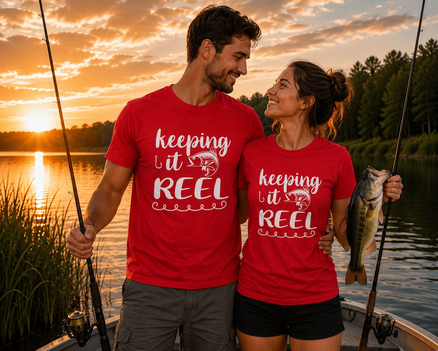 Keeping It Reel T-Shirt - Grappige Visser T-Shirt - Leuk Cadeau voor Vissers