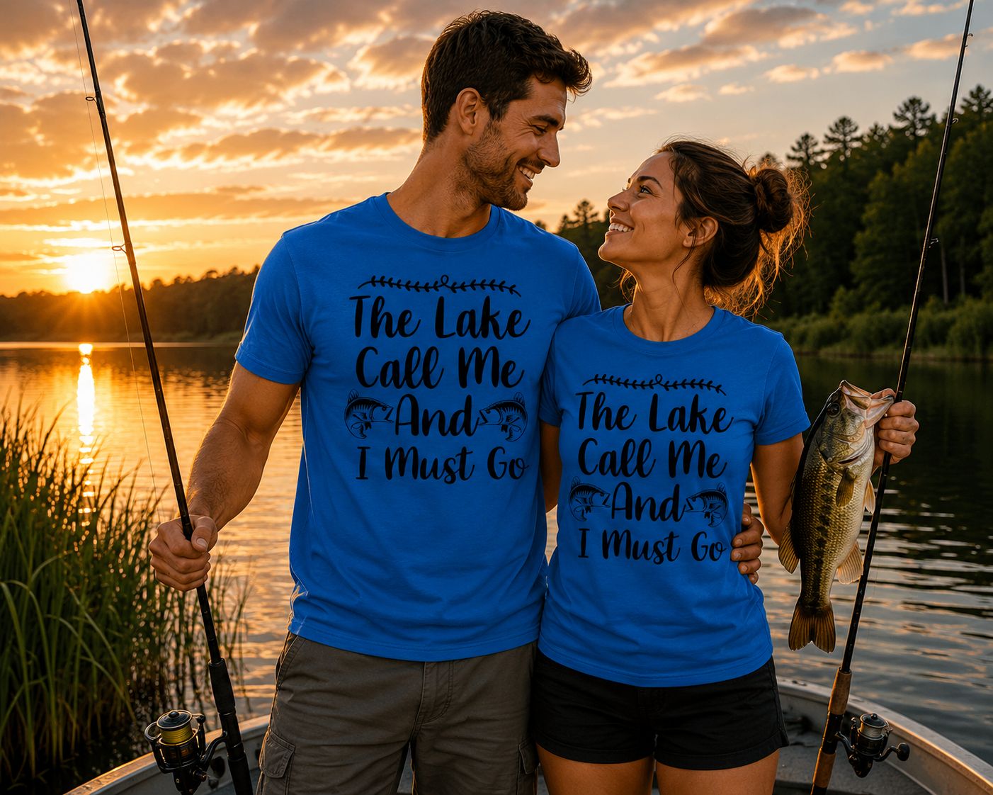 The Lake Calls Me And I Must Go T-Shirt - Grappige Visser T-Shirt - Leuk Cadeau voor Vissers