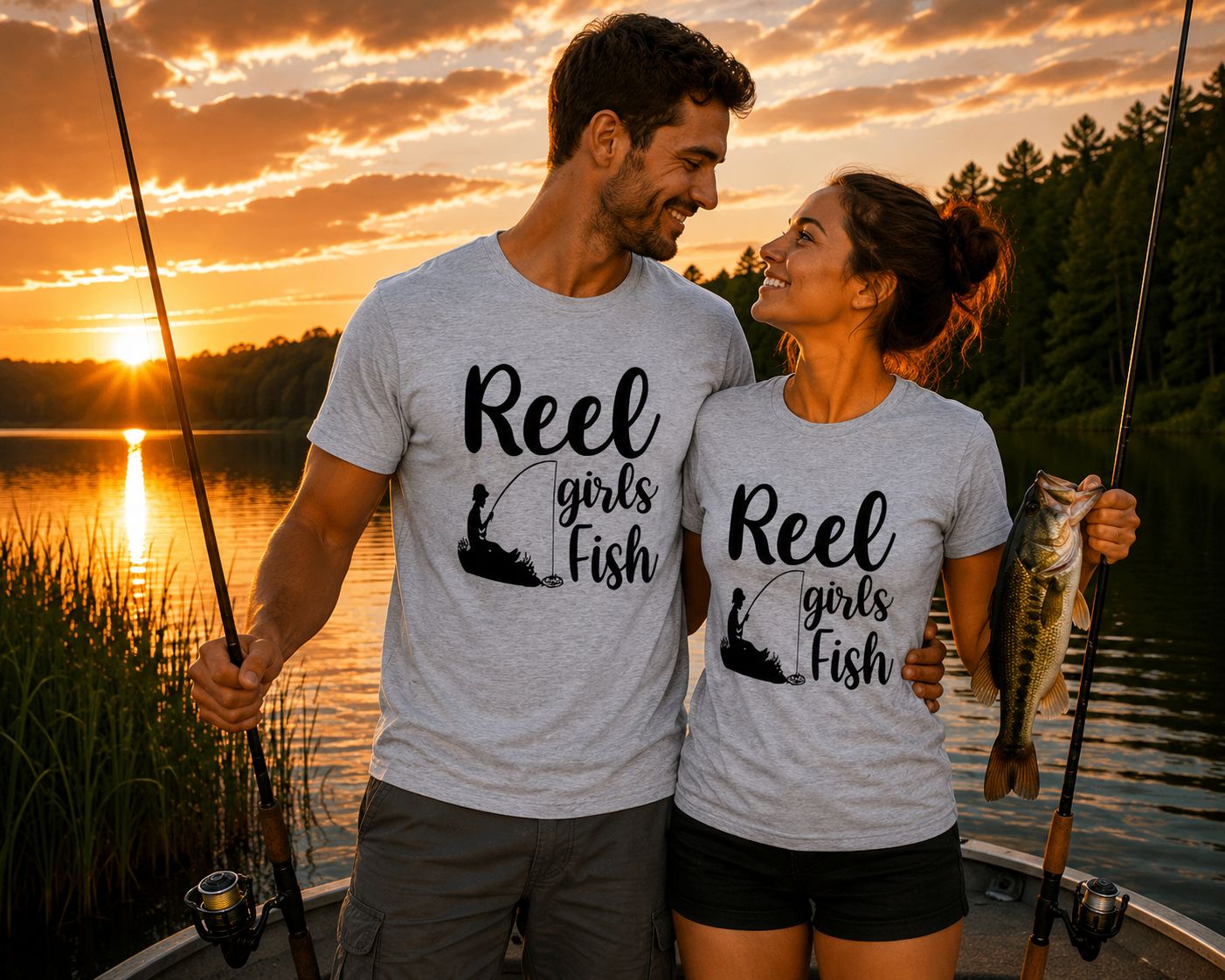 Reel Girls Fish T-Shirt - Grappige Visser T-Shirt - Leuk Cadeau voor Vissers
