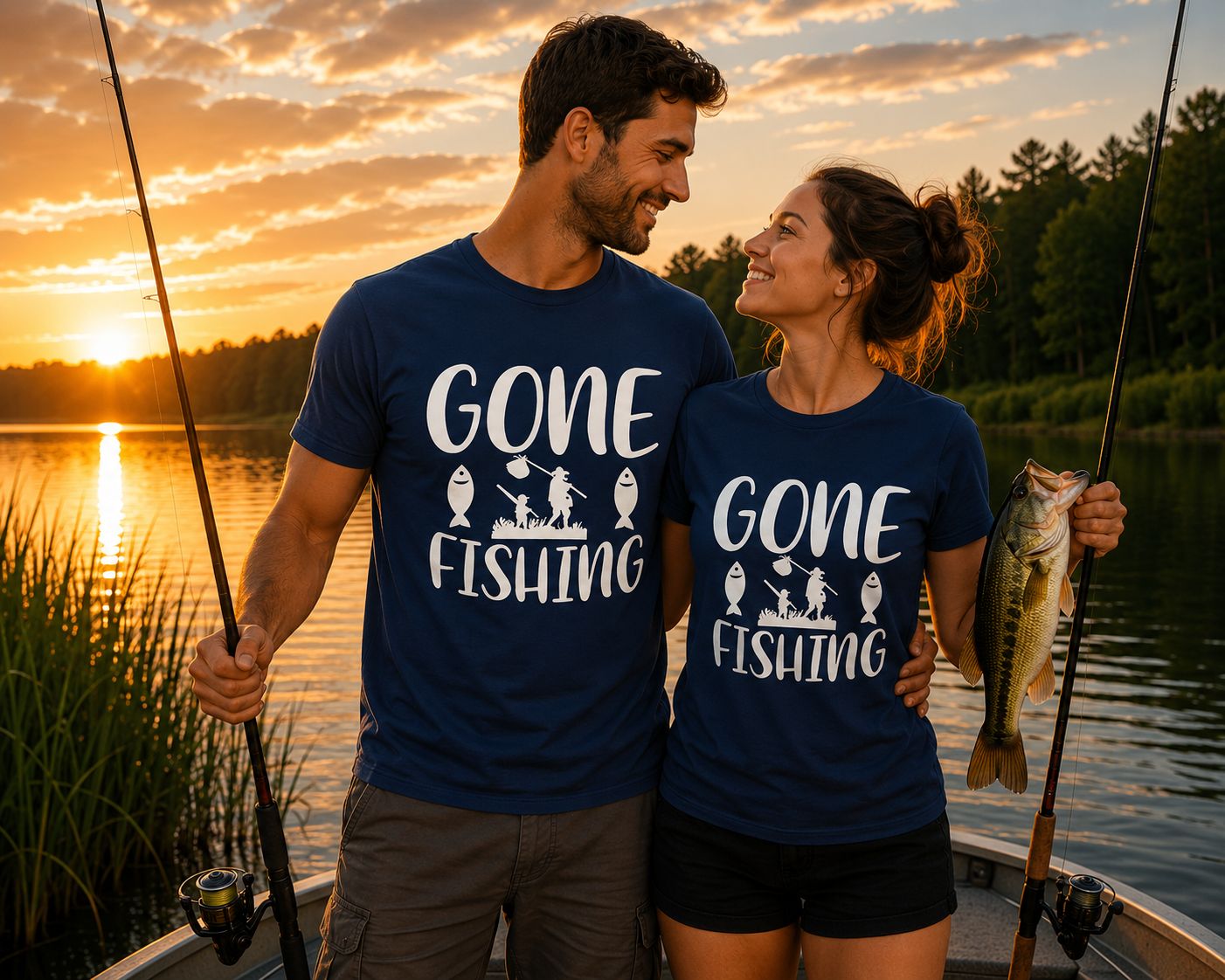 Gone Fishing T-Shirt - Grappige Visser T-Shirt - Leuk Cadeau voor Vissers