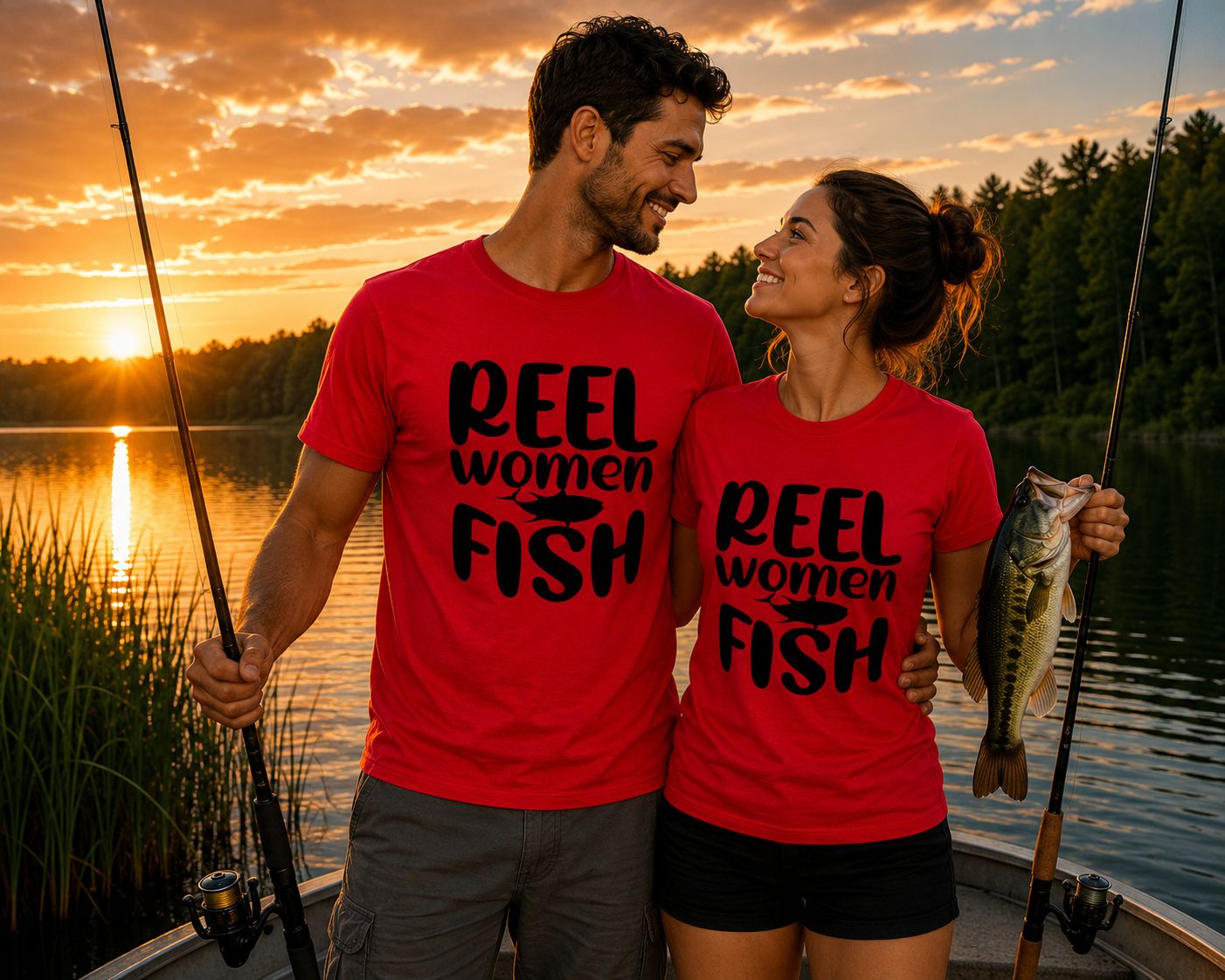 Reel Women Fish T-Shirt - Grappige Visser T-Shirt - Leuk Cadeau voor Vissers