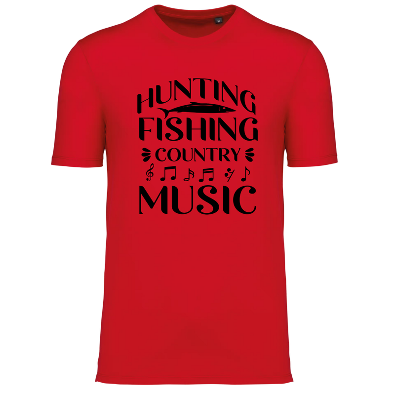 HUNTING FISHING COUNTRY MUSIC (verschillende kleuren)