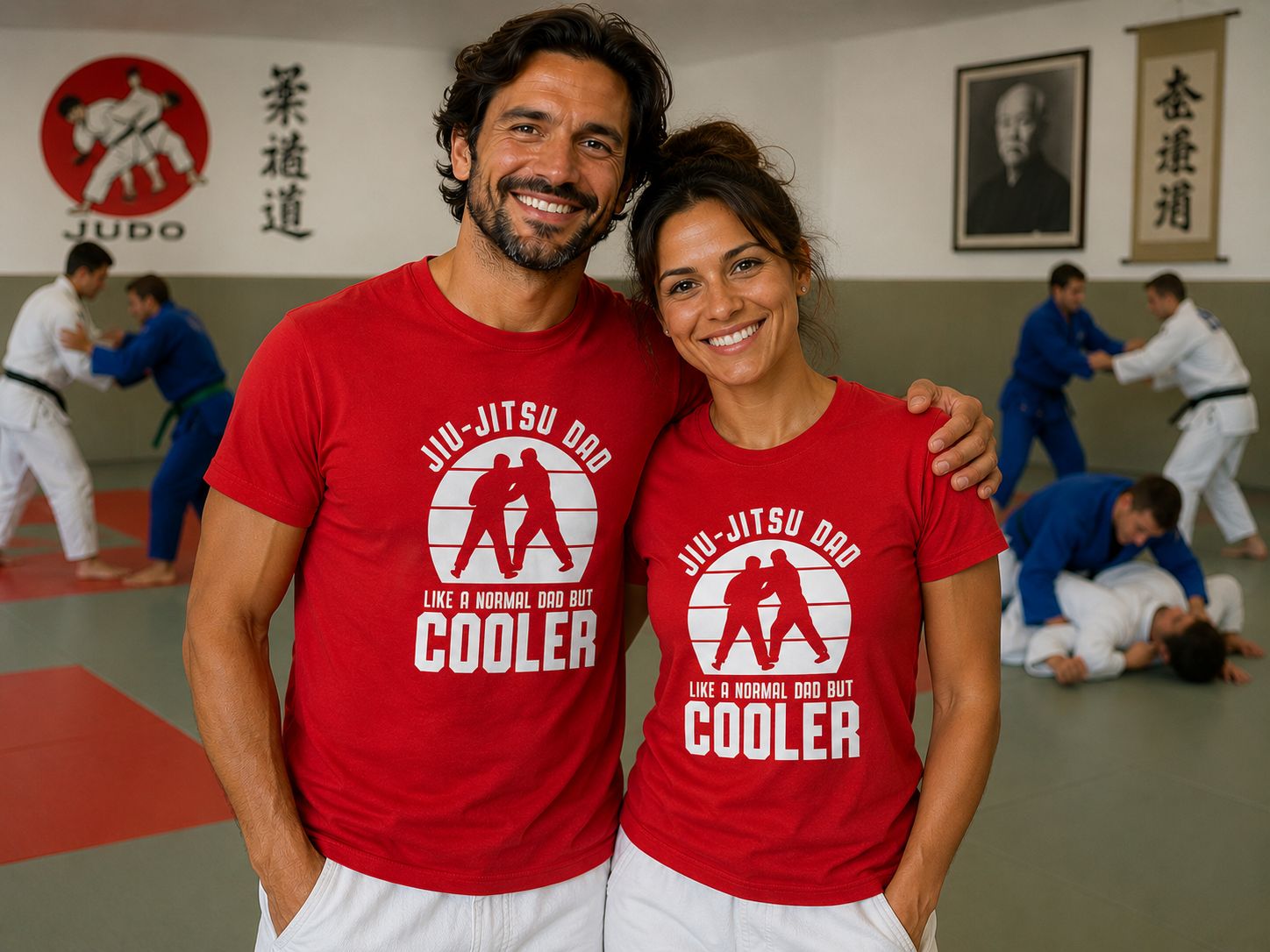 Jiu-Jitsu Dad Like A Normal Dad But Cooler T-Shirt - Stoere Jiu Jitsu T-Shirt - Leuk Cadeau voor Jiu Jitsu Papa