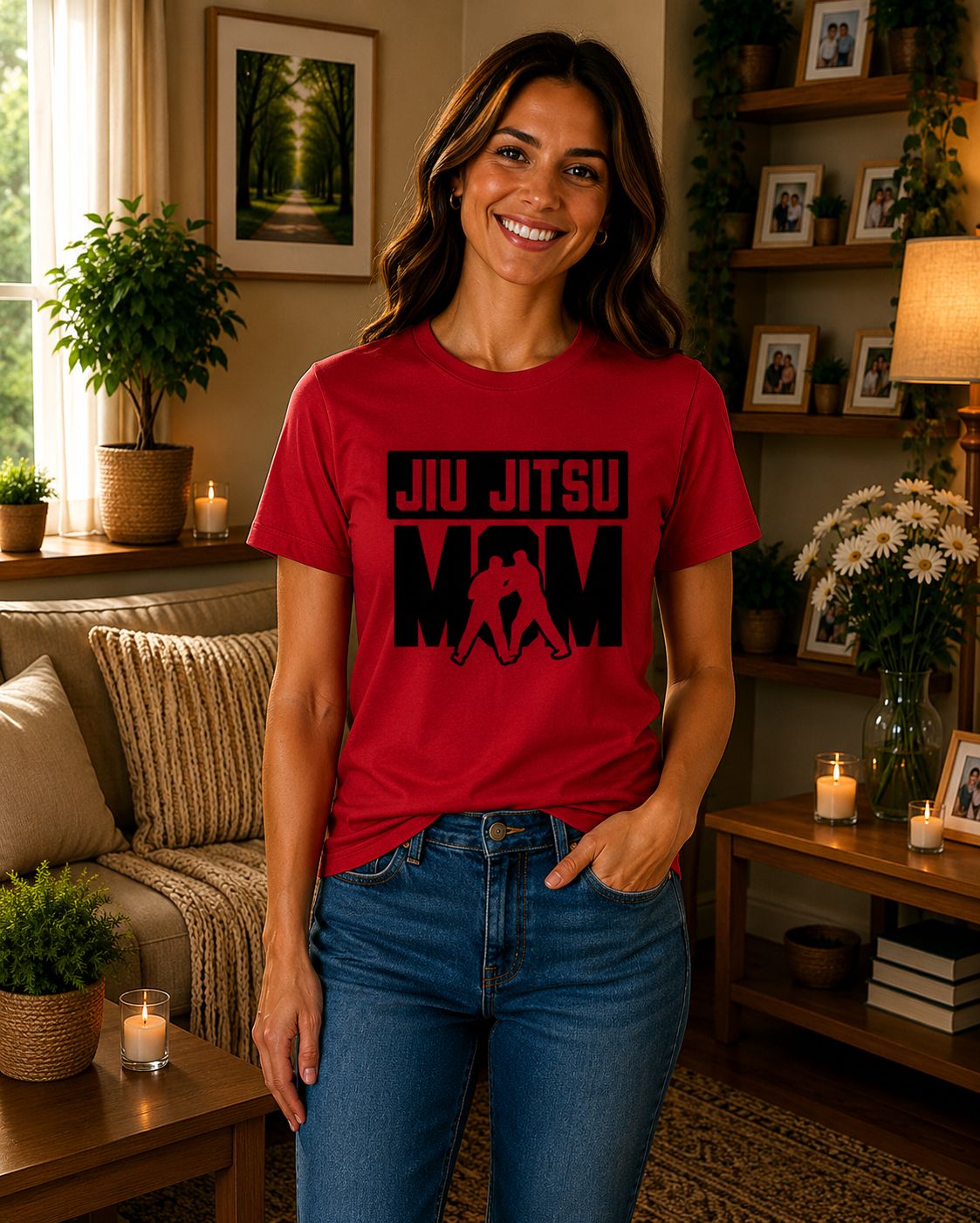 Jiu Jitsu Mom T-Shirt - Stoere Jiu Jitsu T-Shirt - Leuk Cadeau voor Sportmama