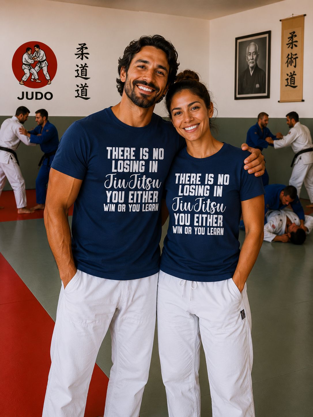 There Is No Losing In Jiu Jitsu You Either Win Or Learn T-Shirt - Stoere Jiu Jitsu T-Shirt - Leuk Cadeau voor Jiu Jitsu Liefhebbers