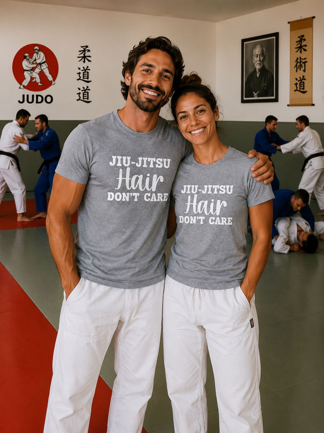 Jiu Jitsu Hair Don’t Care T-Shirt - Grappige Jiu Jitsu T-Shirt - Leuk Cadeau voor Jiu Jitsu Liefhebbers