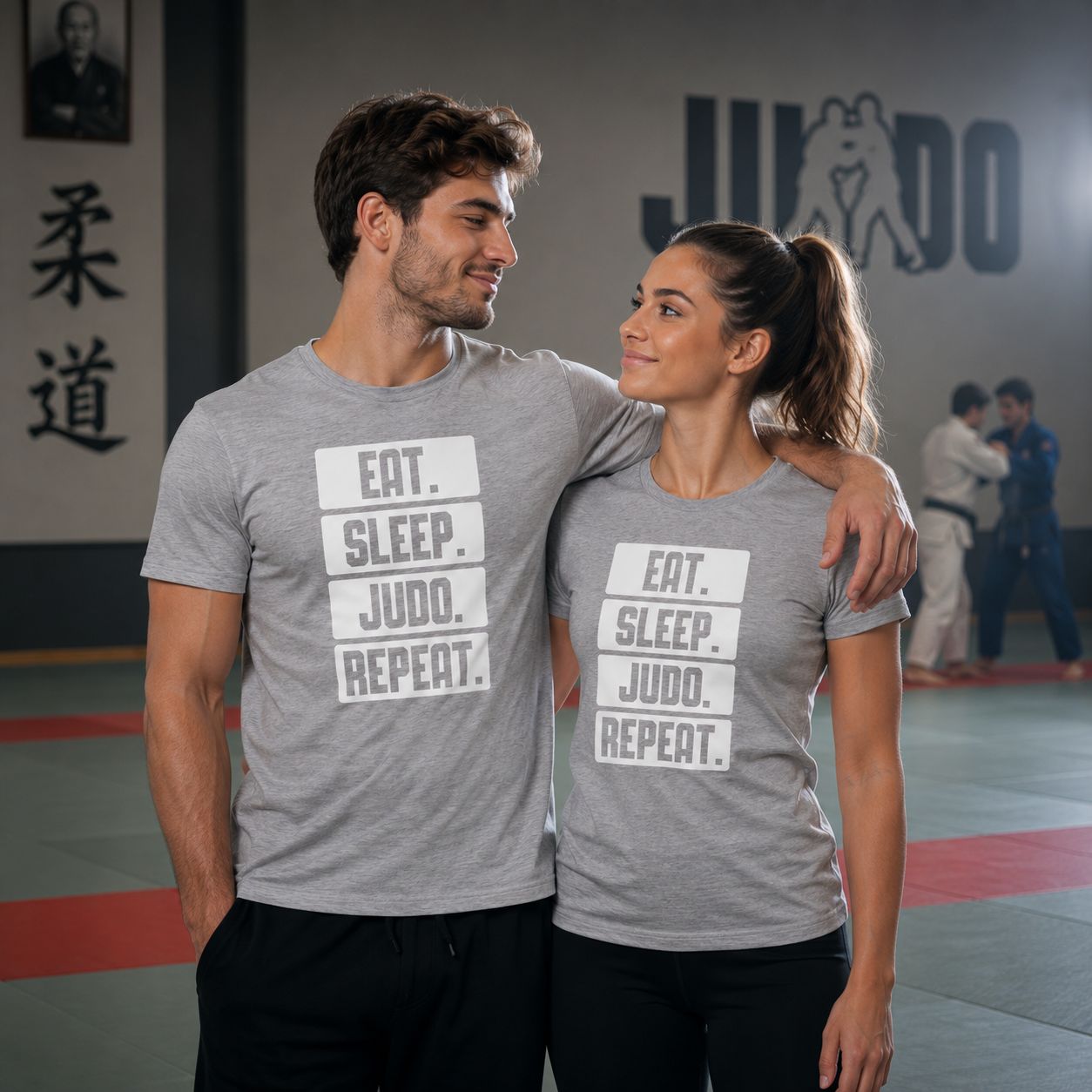 Eat Sleep Judo Repeat T-Shirt - Stoere Judo T-Shirt - Leuk Cadeau voor Judo Liefhebbers