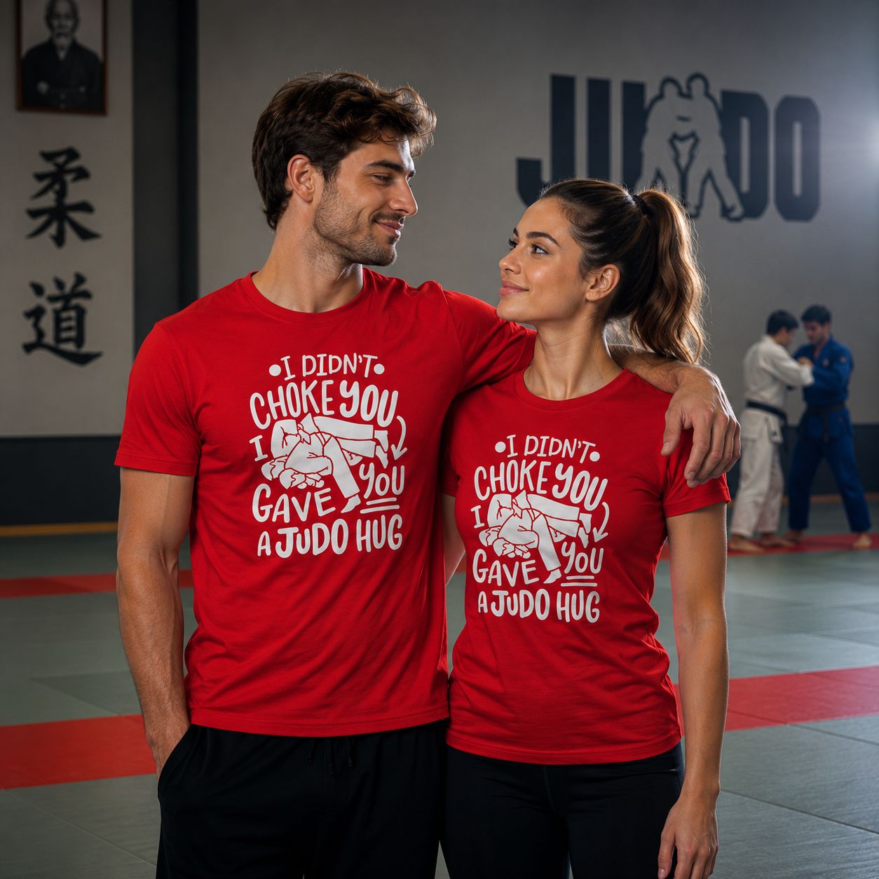 I Didn't Choke You I Gave You A Judo Hug T-Shirt - Grappige Judo T-Shirt - Leuk Cadeau voor Judo Liefhebbers