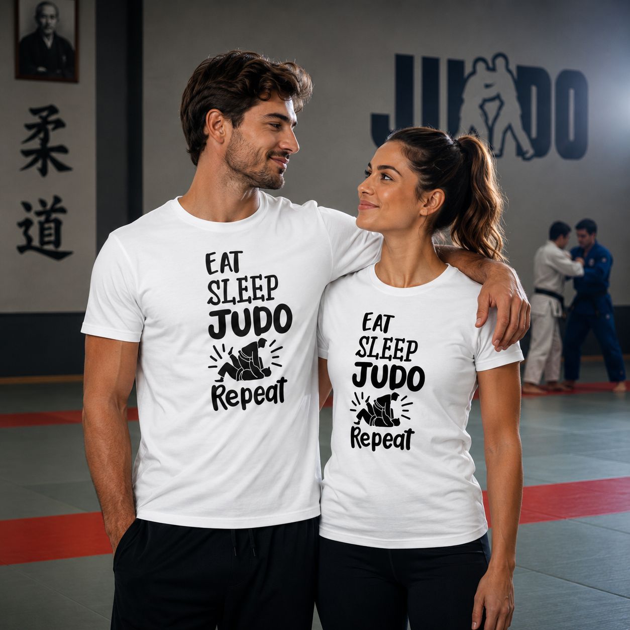 Eat Sleep Judo Repeat T-Shirt - Stoere Judo T-Shirt - Leuk Cadeau voor Judo Liefhebbers