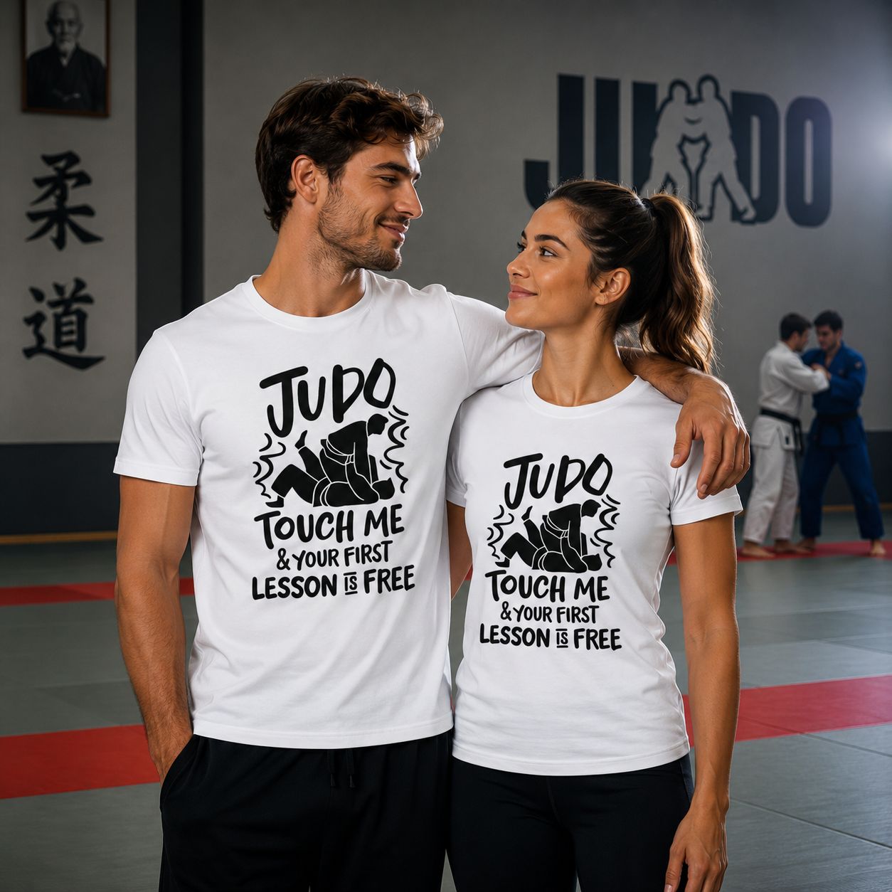 Judo Touch Me And Your First Lesson Is Free T-Shirt - Stoere Judo T-Shirt - Leuk Cadeau voor Judo Liefhebbers