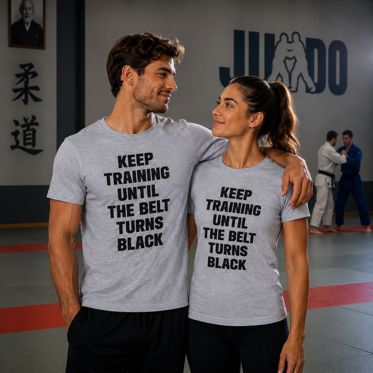 Keep Training Until The Belt Turns Black T-Shirt - Stoere Judo T-Shirt - Leuk Cadeau voor Judo Liefhebbers