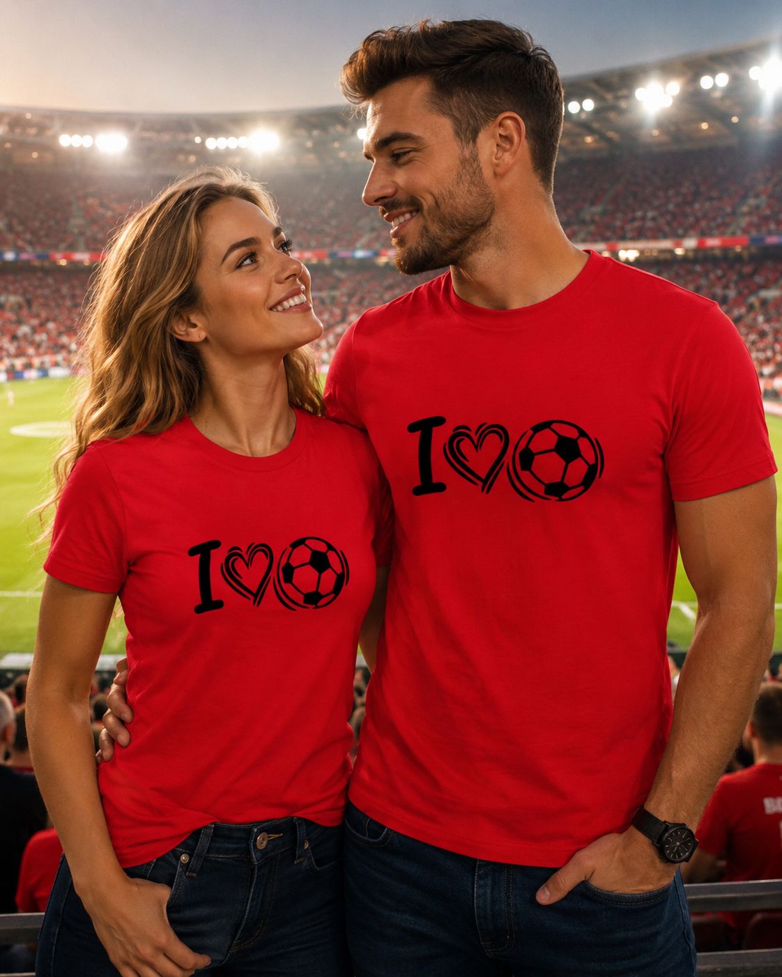 I Love Voetbal T-Shirt - Grappige Voetbal T-Shirt - Leuk Cadeau voor Voetbalfans