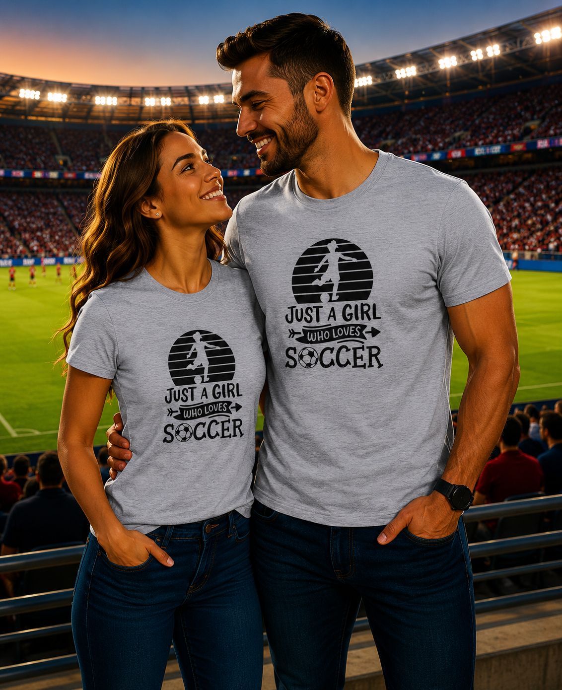 Just A Girl Who Loves Soccer T-Shirt - Grappige Voetbal T-Shirt - Leuk Cadeau voor Voetbalfans