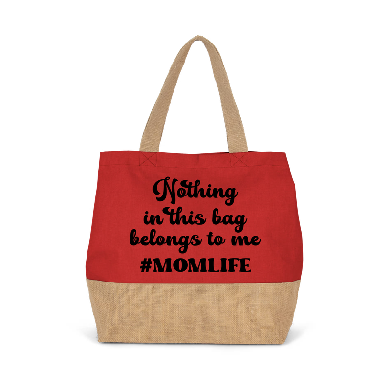 NOTHING IN THIS BAG BELONGS TO ME, MOMLIFE (verschillende kleuren)