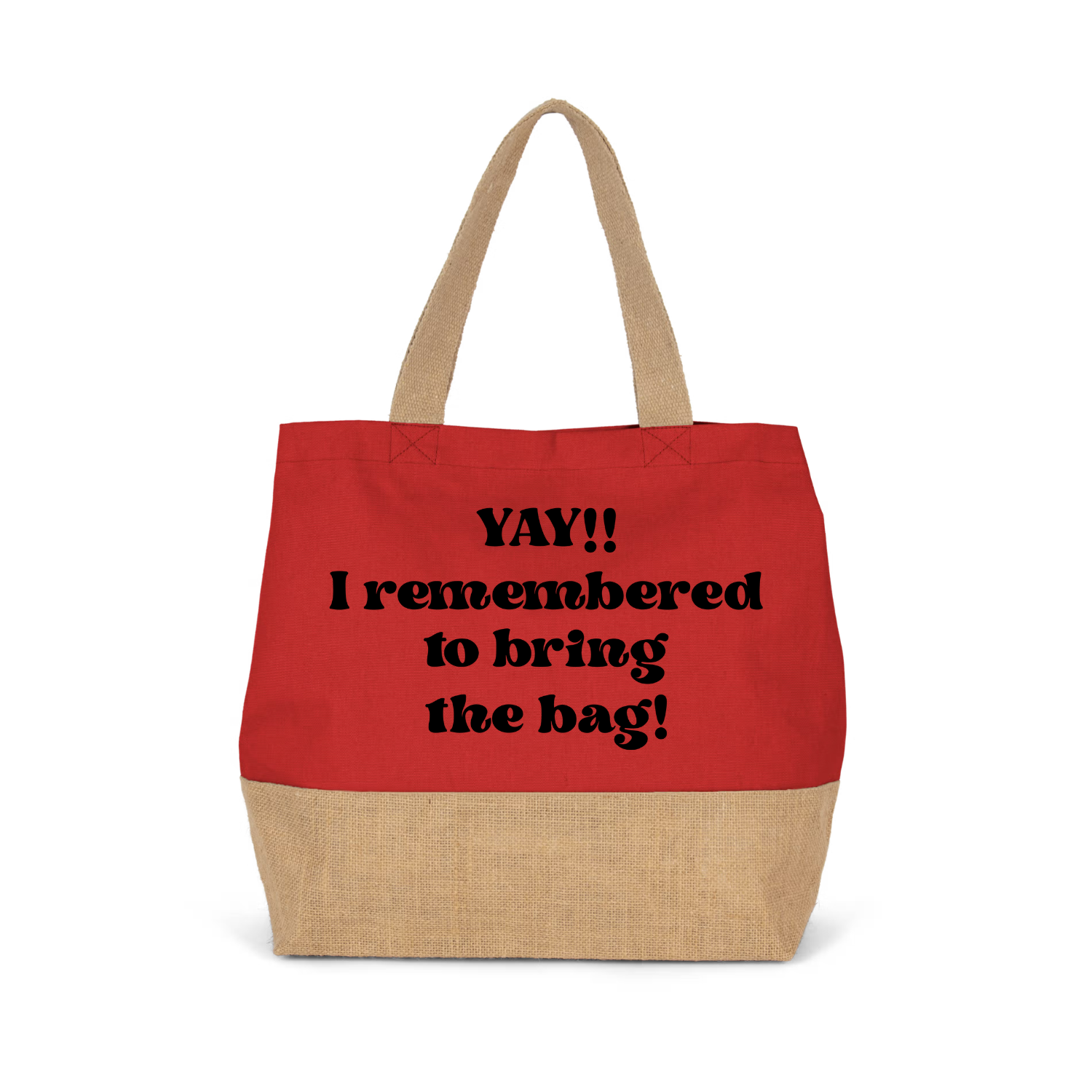 YAY I REMEMBERED TO BRING THE BAG (verschillende kleuren)