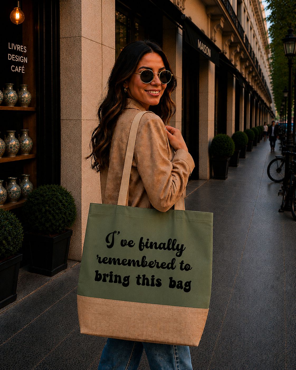 Strandtas “I’ve Finally Remembered To Bring This Bag” – Grappige Herbruikbare Shopper voor Boodschappen &amp; Dagelijks Gebruik