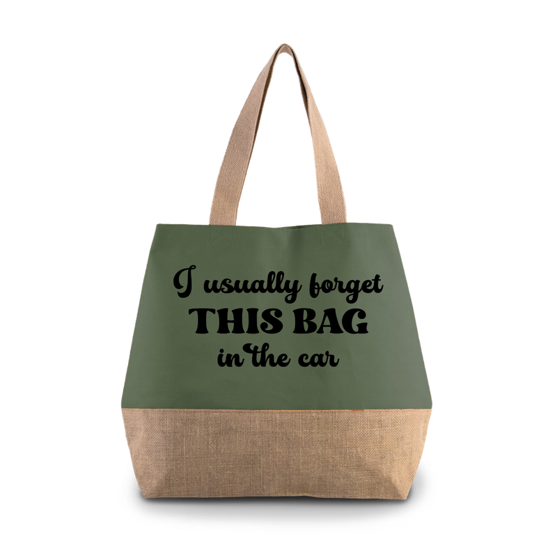 I USUALLY FORGET THIS BAG IN THE CAR (verschillende kleuren)