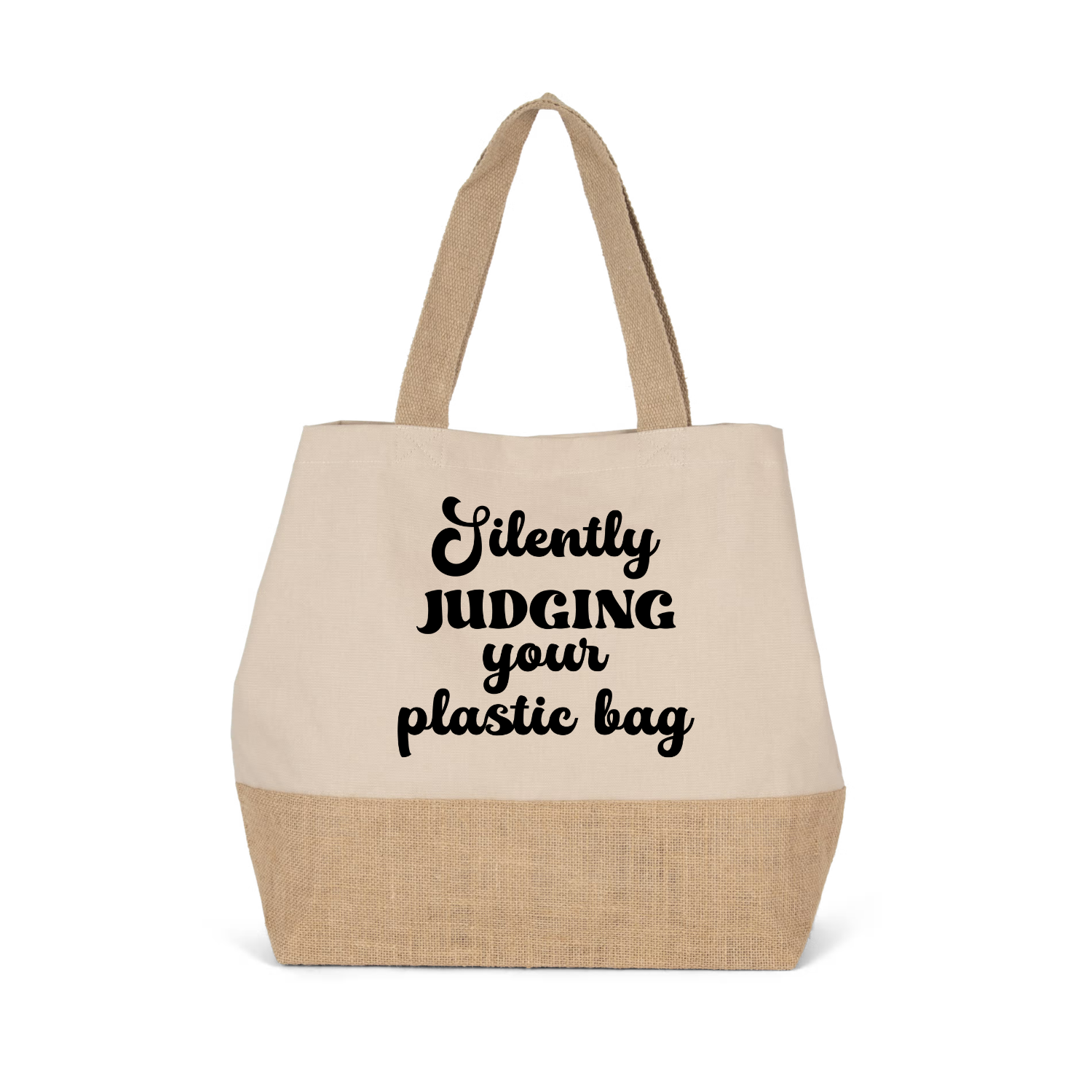 SILENTLY JUDGING YOUR PLASTIC BAG (verschillende kleuren)