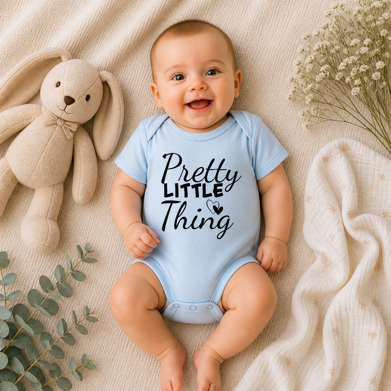 Baby Romper “Pretty Little Thing” – Schattige Babykleding &amp; Lief Kraamcadeau