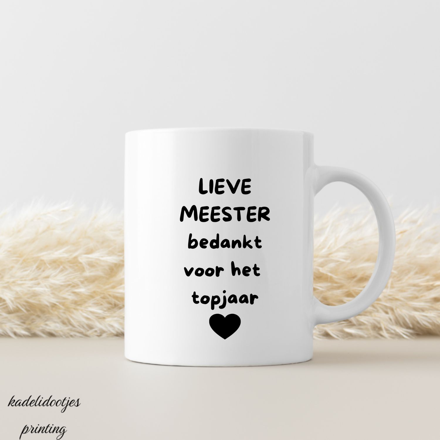 Lieve Meester Bedankt Voor Het Topjaar - Mok 11oz – cadeau meester