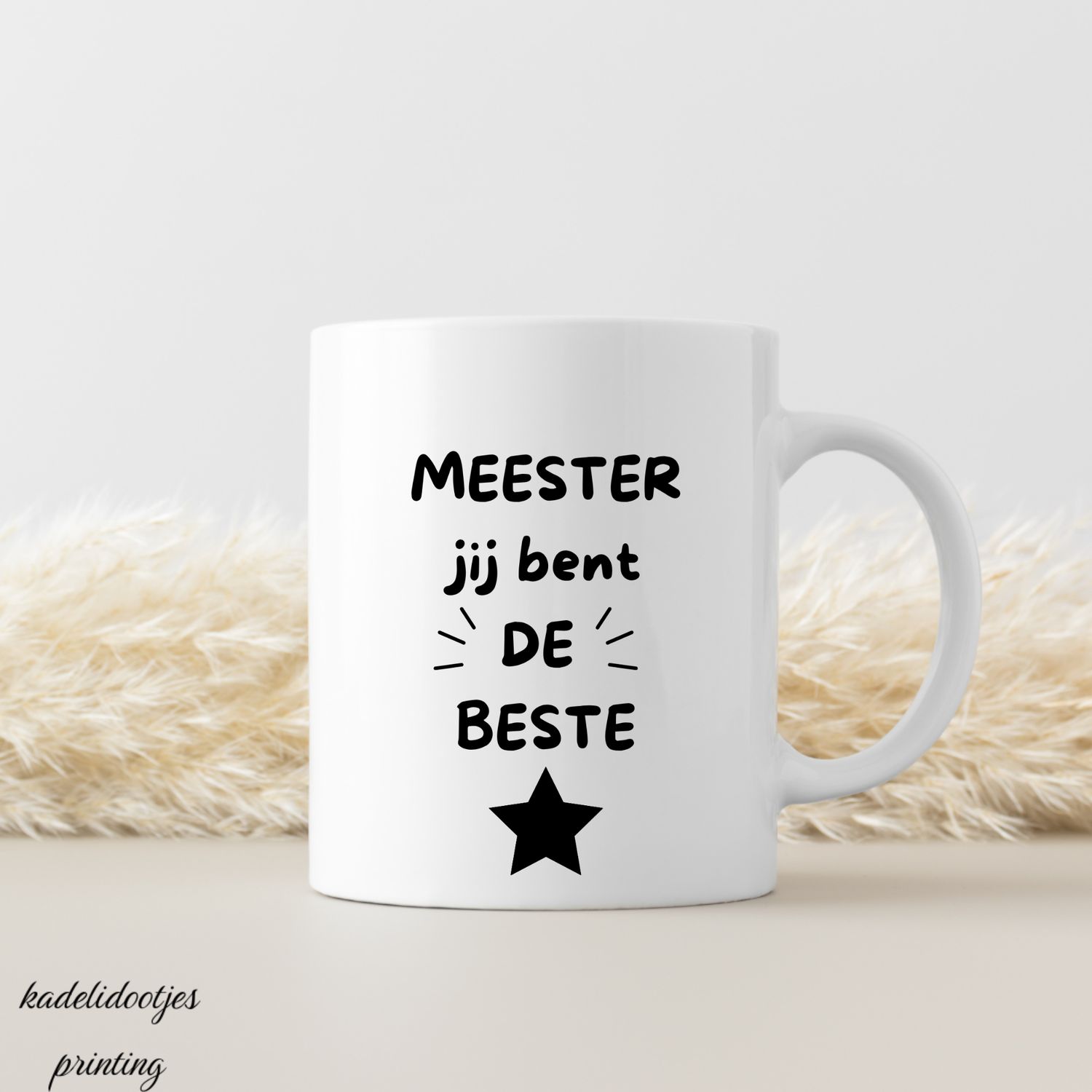 Meester Jij Bent De Beste - Mok 11oz – Cadeau Meester