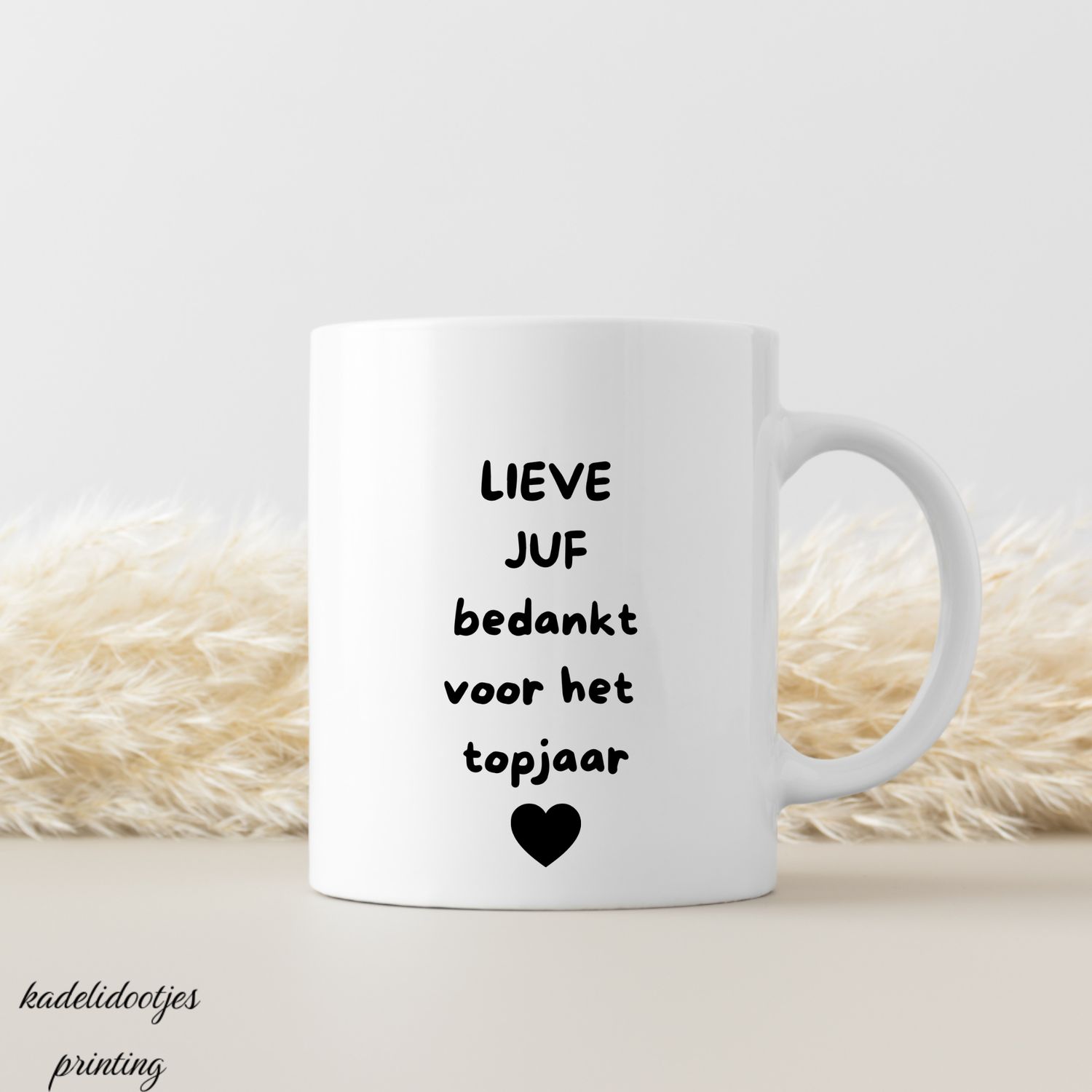 Lieve Juf Bedankt Voor Het Topjaar - Mok 11oz – cadeau juf