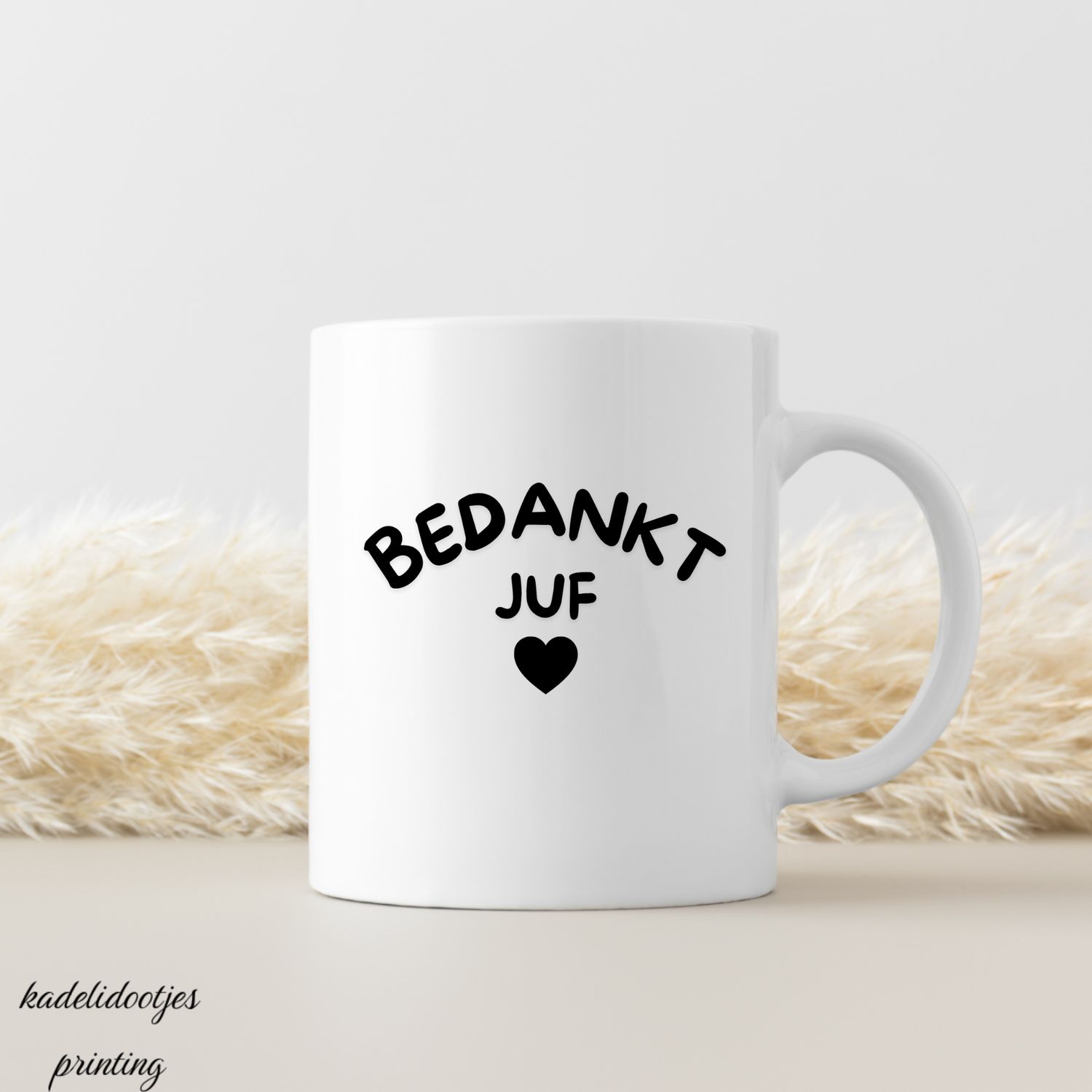 Bedankt Juf - Mok 11oz – Cadeau Juf