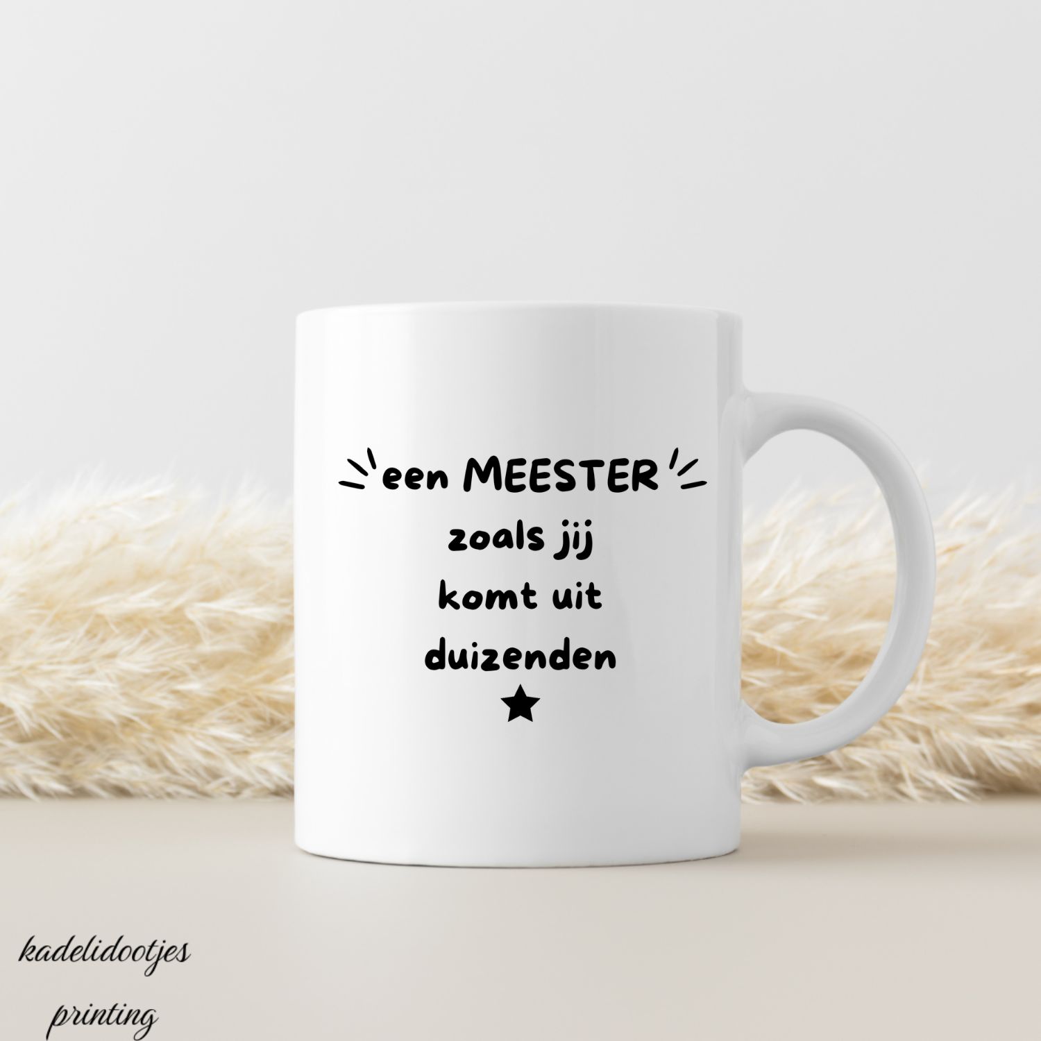 Een Meester Zoals Jij Komt Uit Duizenden - Mok 11oz - cadeau meester